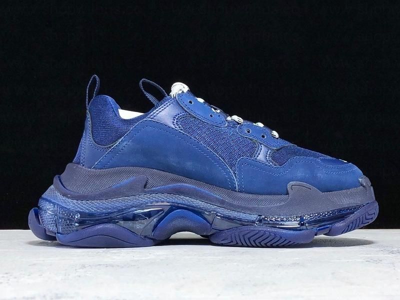 BalenciagaUnisex Triple S Clear Sole - Navy