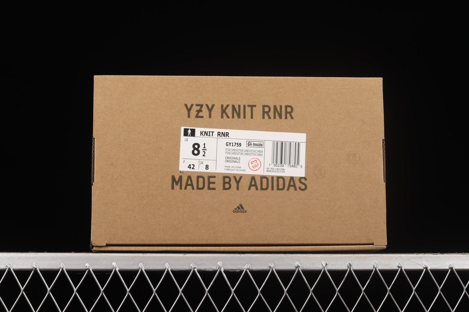 adidasUnisex Yeezy Knit RNR - Stone Carbon