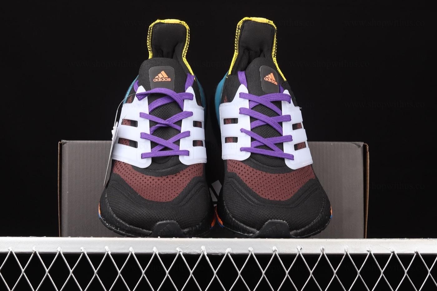 adidasUnisex Ultraboost 21 - Black/Pulse Aqua'