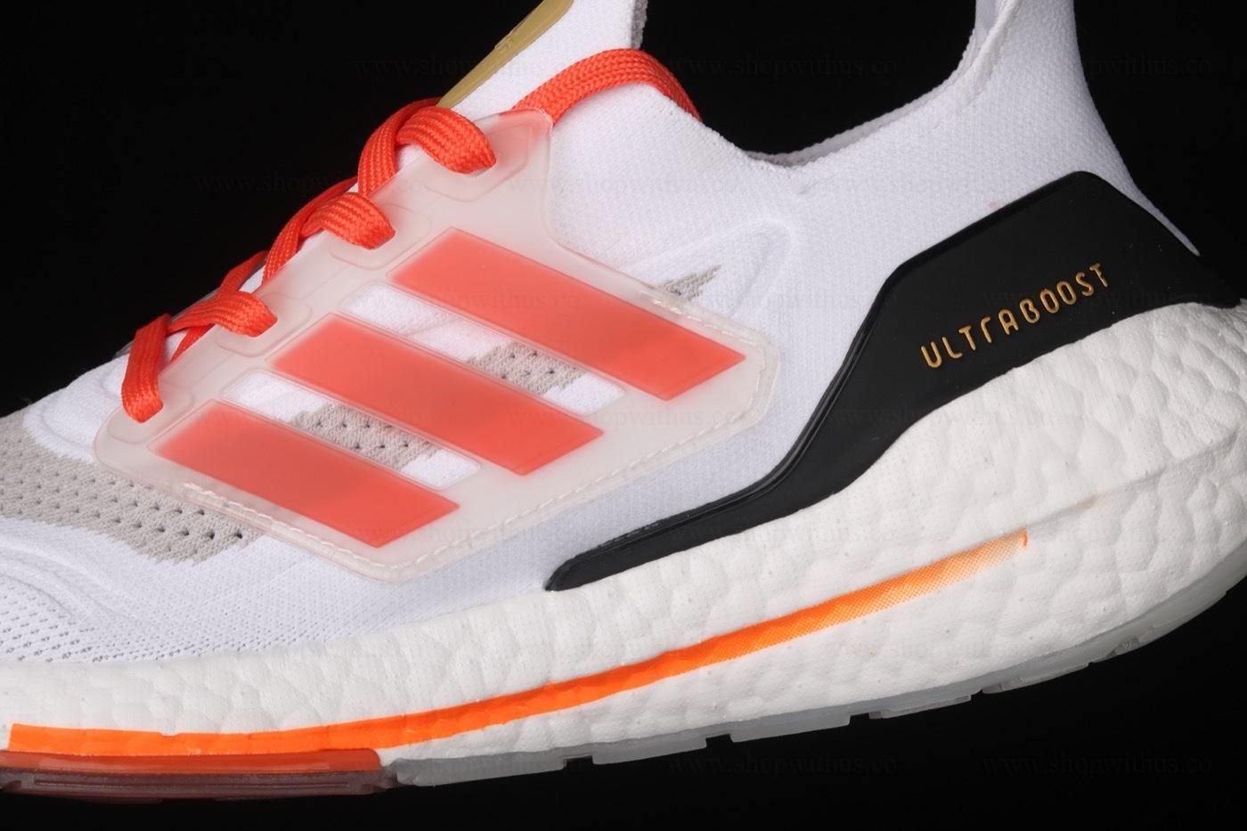 adidasUnisex Ultraboost 21 - Cloud White/Orange