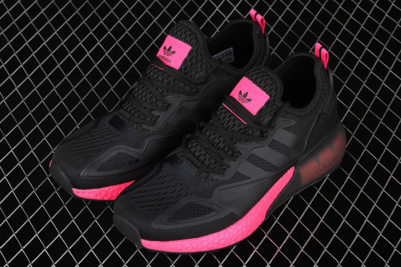 ZX 2K Boost - Core Black/Shock Pink