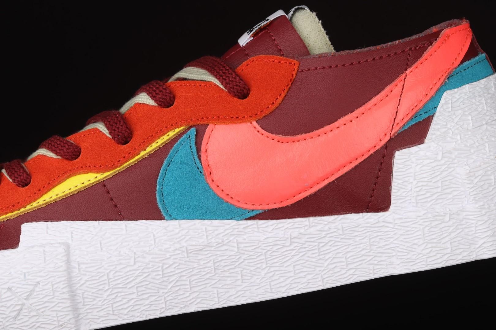 sacai x KAWS Blazer Low - Team Red