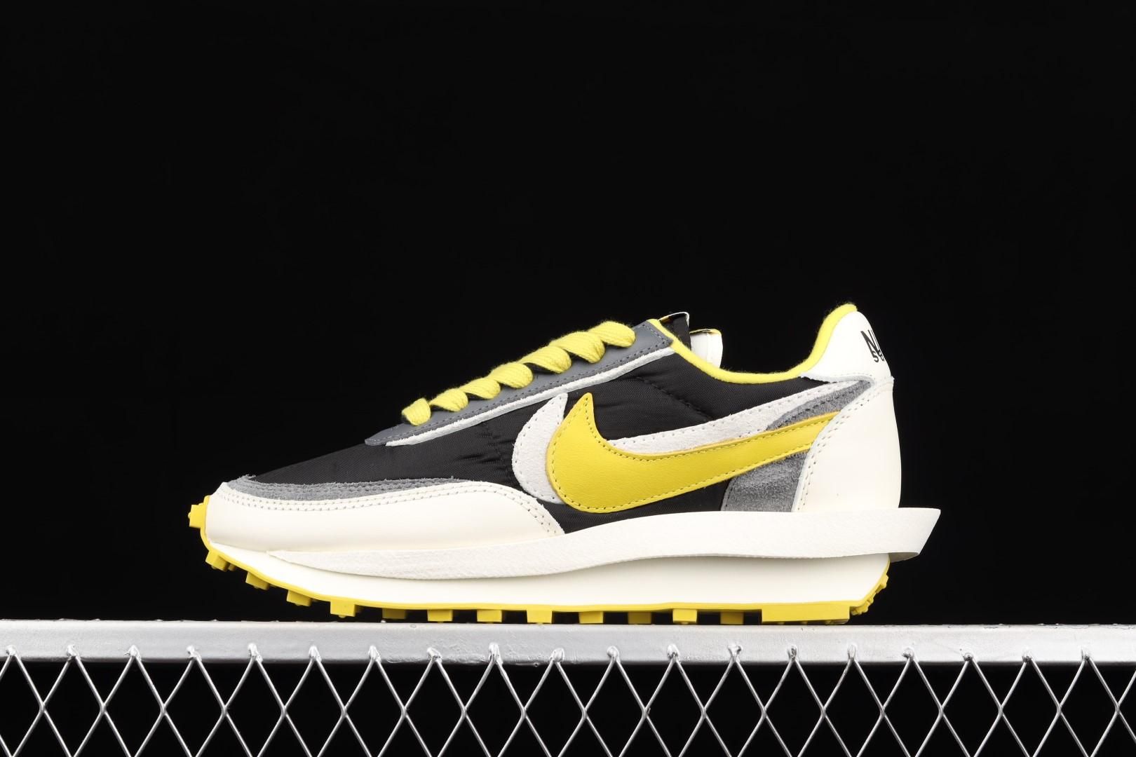 LDWaffle x sacai x UNDERCOVER - Black and Bright Citron