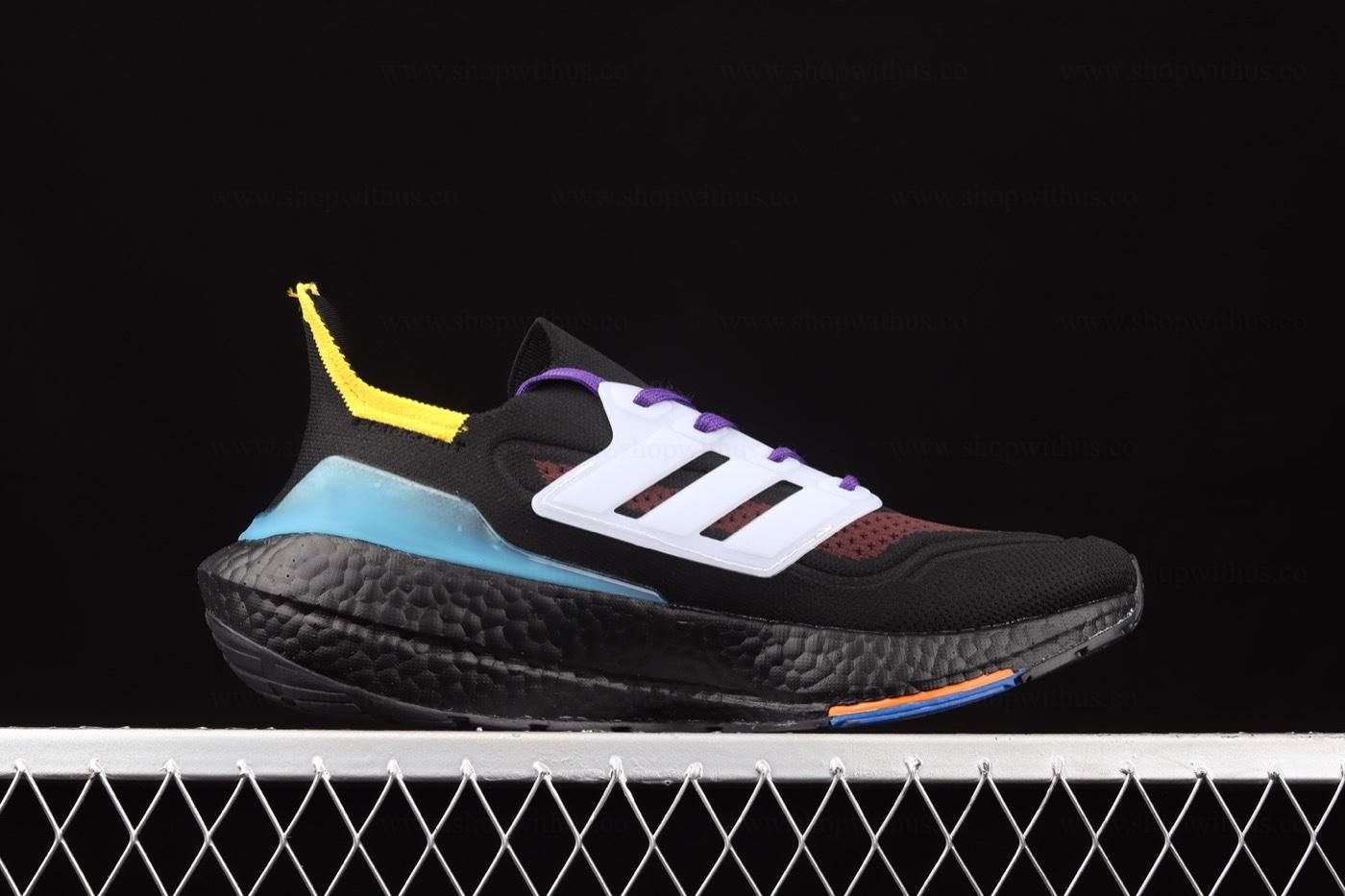 adidasUnisex Ultraboost 21 - Black/Pulse Aqua'
