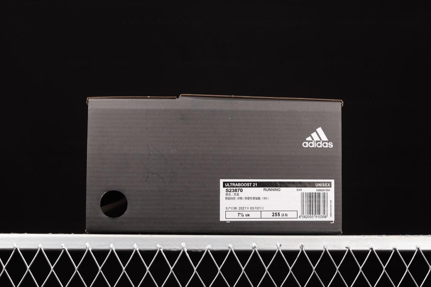 adidasUnisex Ultraboost 21 - Black/Pulse Aqua'