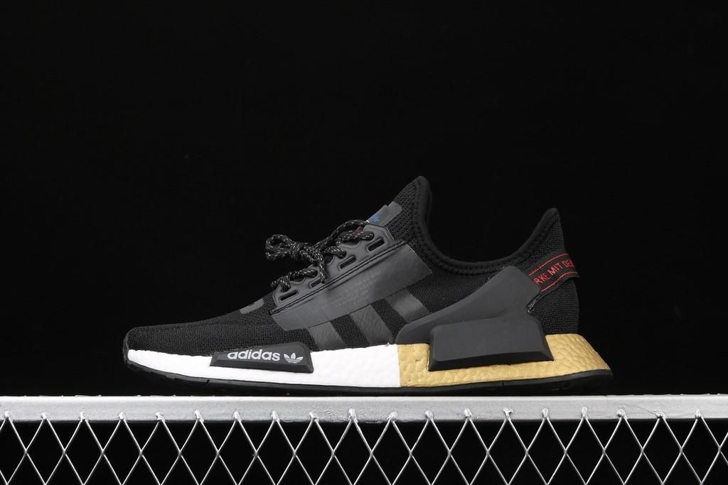 adidasUnisex NMD V2 - Core Black/Gold Metallic